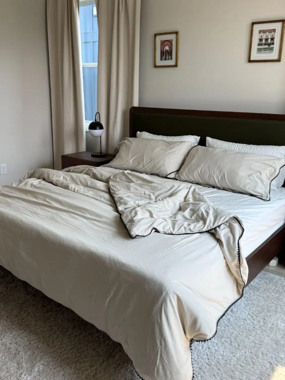 Hand Embroidered King Duvet + Shams